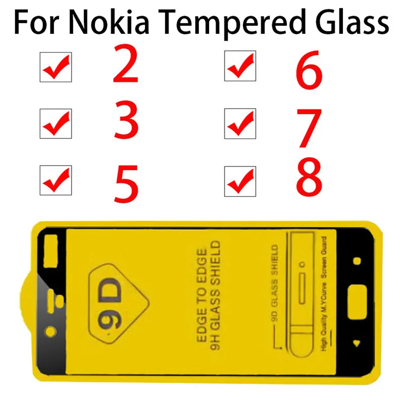 Защитное стекло для nokia 5 6 3 Закаленное пленка Noka tremp nokia7 2 8 Защита экрана nokia5 nokia6