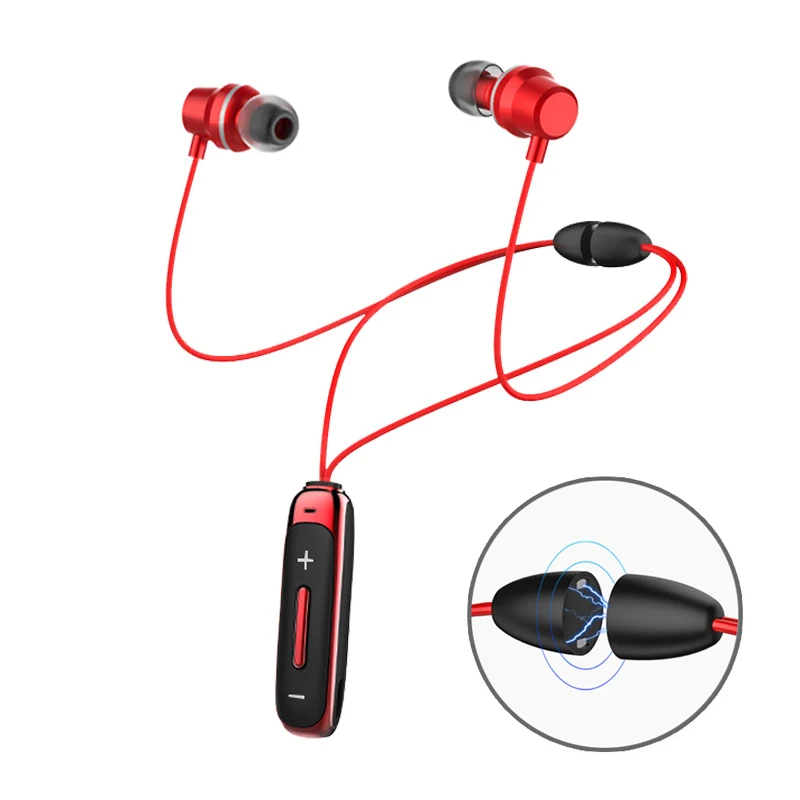 Новинка BT315 Bluetooth наушники вкладыши беспроводные шейные спортивные магнитные с