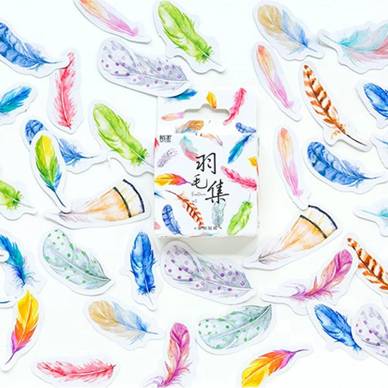 

Творческий перо этикетка Бумага дневник декоративные кавайный календарь журнал японского наклейки для автомобиля Скрапбукинг хлопья канц...