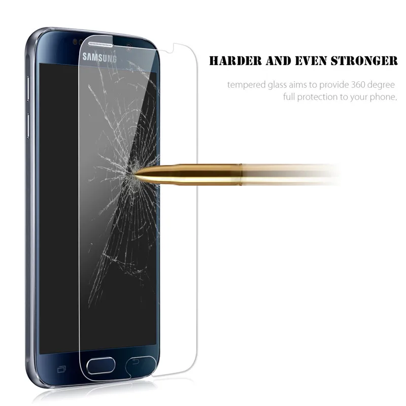 Высокое качество 9H 0 26 мм защита экрана закаленное стекло для samsung note2 3 4 5 8 galaxy S3 S4 S5
