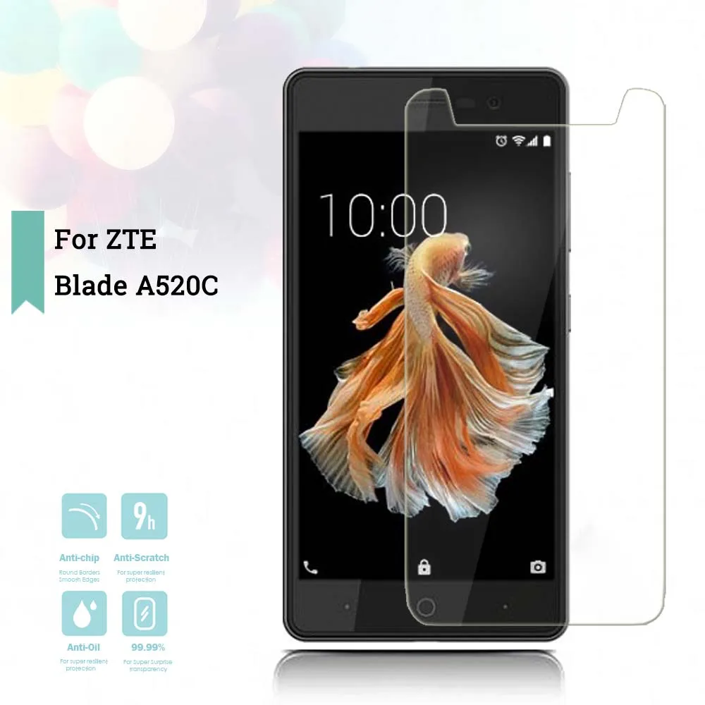 2.5D 0,26 мм ультра закаленное стекло для ZTE Blade A520C усиленная защитная пленка Универсальный защитный чехол для экрана