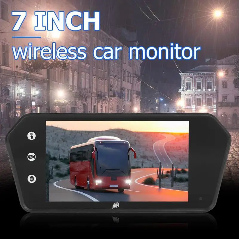 7 дюймов сенсорный экран автомобиля Зеркало заднего вида монитор видео MP5 плеер