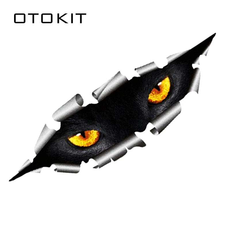 Новый 3d стайлинг автомобиля забавный стикер в виде кошачьих глаз водостойкий