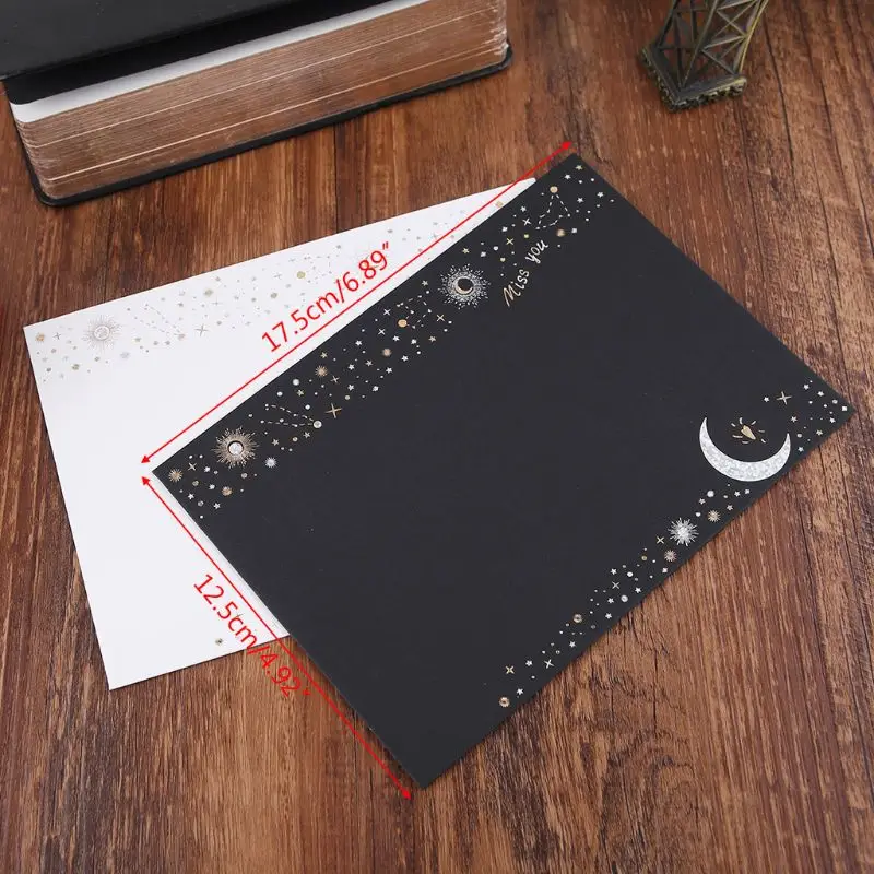 

6pcs/pack Starry Sky Writing Letter Envelope Romantic Creative Small Fresh Japanese Style Letter Bag
