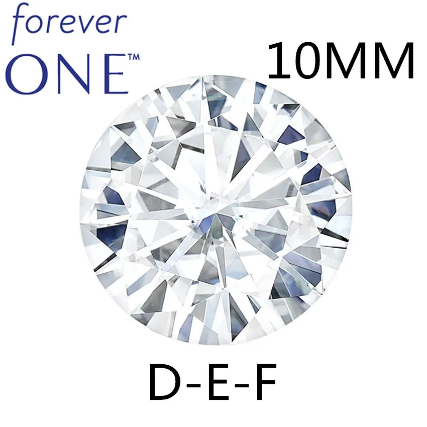 Сертифицированный Charles Colvard бесцветный эффект 3 6 ct VVS DEF Forever Круглый блестящий