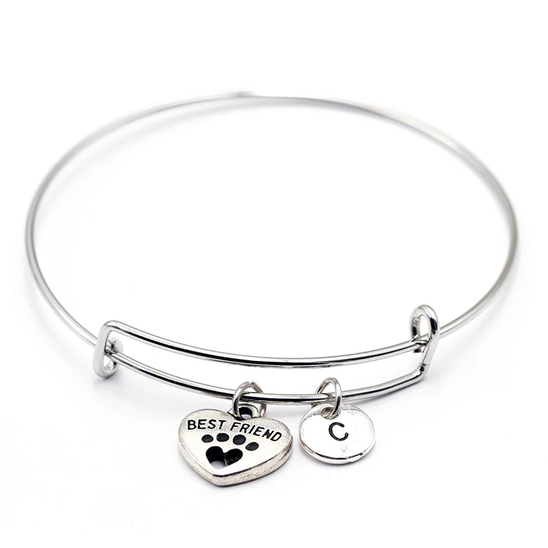 Dog is Best Friends Charm/A Z браслет с надписью браслеты/DIY ручной работы кулон