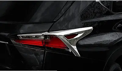 

For LEXUS NX200T NX300H 2015 ABS Chrome Rear Tail Light Lamp Cover Trim 4pcs