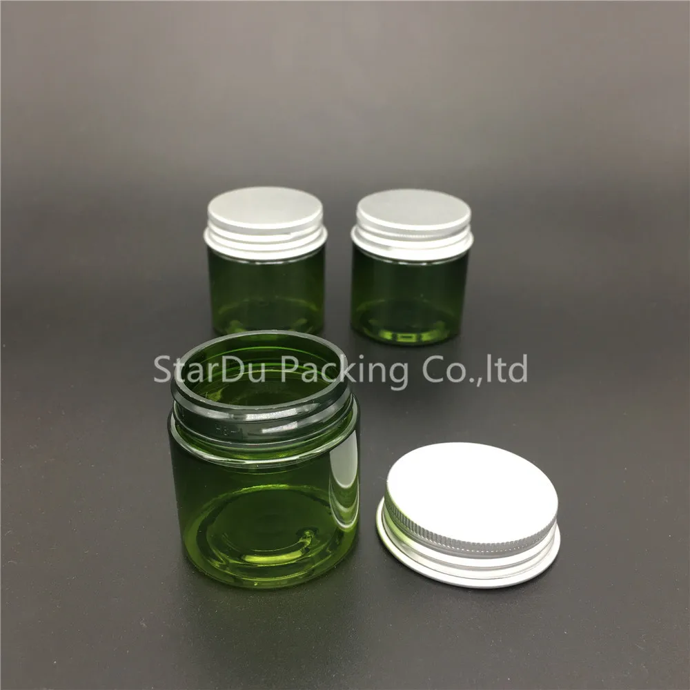 15 шт. 30g РЕТ банка 30 г зеленый Пластик баночка для крема 1 Oz безопасно детей а так же
