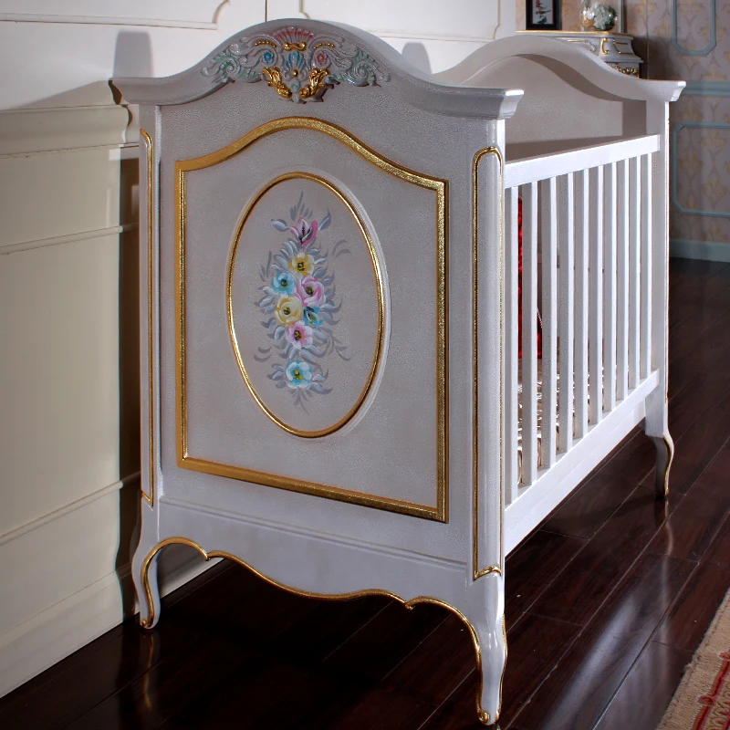 Домашняя Детская кровать в Европейском стиле Французский Сад однотонная