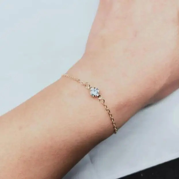 lx082 European Trendy Simple Crystal Alloy Bracelet Sweet Romantic Female Jewelry Accessories | Украшения и аксессуары