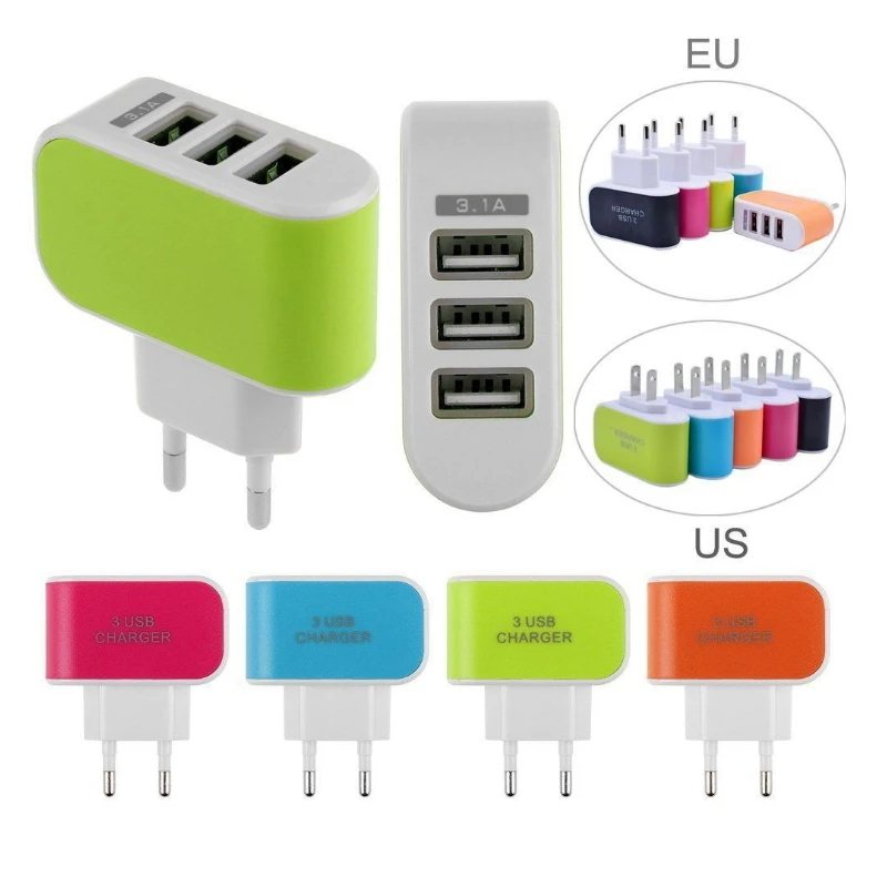 Сетевое зарядное устройство 5 В а 3USB-порта | Мобильные телефоны и аксессуары