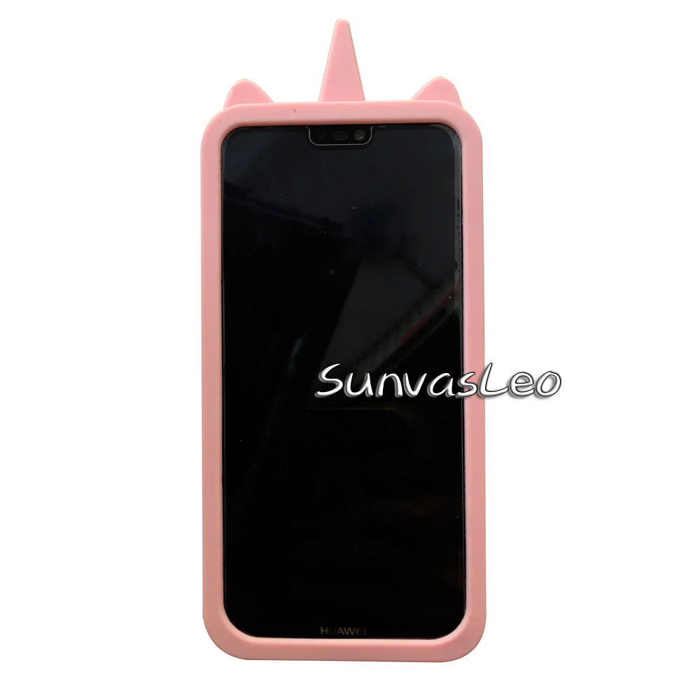 Для huawei P20 Lite чехол 3D Мягкий силиконовый чехол для мобильного телефона с единорогом чехол s Fundas Coque Capa протектор