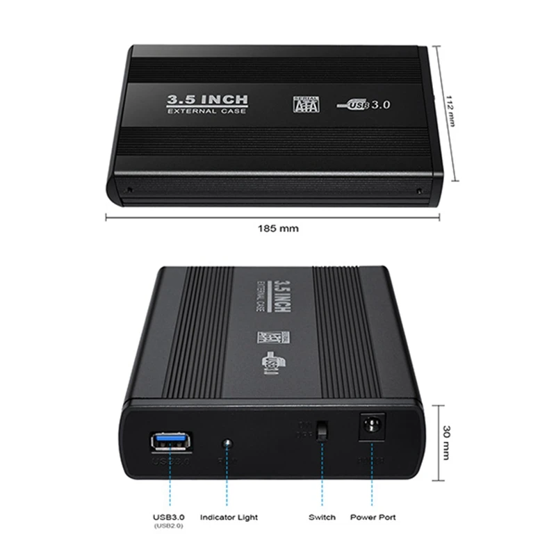 3,5 дюйма Usb 2,0/Usb 3,0 Sata внешний Hdd диск жесткий диск Корпус чехол внешний ящик для хранения