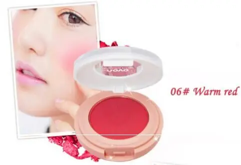 06 Warm red NOVO Цвет Румяна для лица макияж декоративная косметика пудра палитра натуральный макияж с кисточкой зеркало красивые шелковистые Румяна искушение - Цвет: 06 Warm red