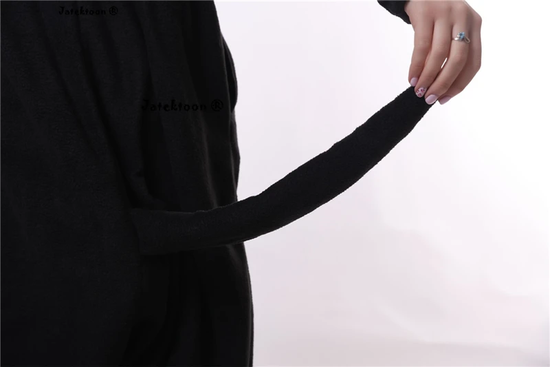 Горячая новинка 2017 года сплошные пижамы кигуруми для взрослых жуткий Черный кот