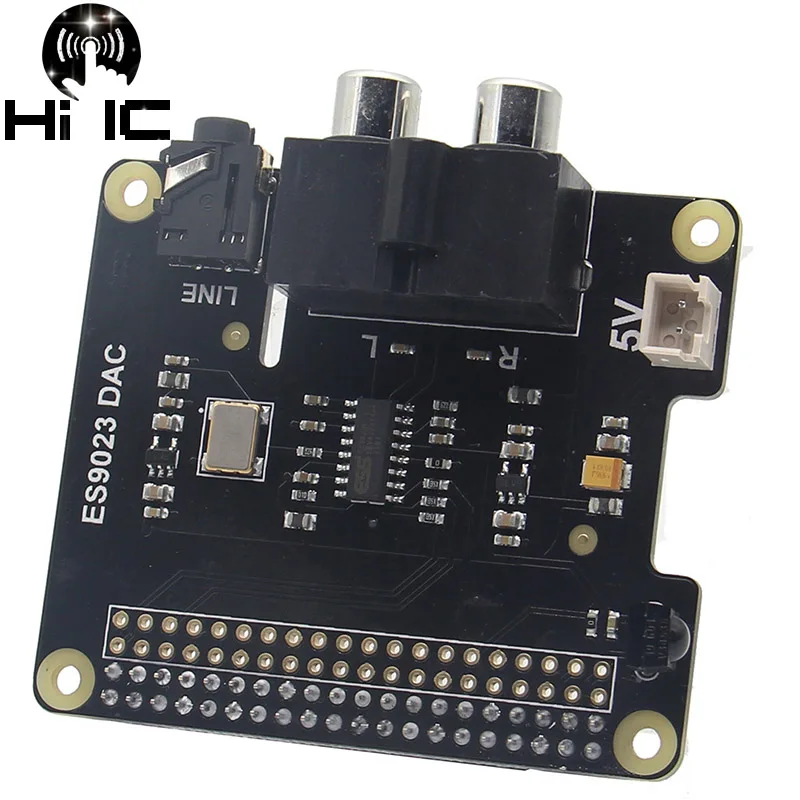 Малина Pi HIFI Sabre стерео аудио ЦАП ESS ES9023 Плата расширения для Raspberry 3 Модель B +/3B /2B/B