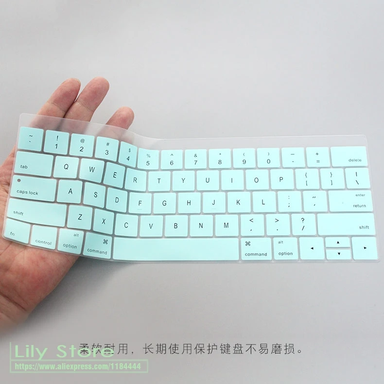 Ультратонкий силиконовый защитный чехол для MacBook Pro 13 &quotA1706 A2159 MacBookPro 15&quot A1707 с