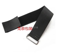 free shipping 2014 new 5pcslot 5cm x 30cm black cable tie nylon strap with stainless steel button hookloop tape with buckle