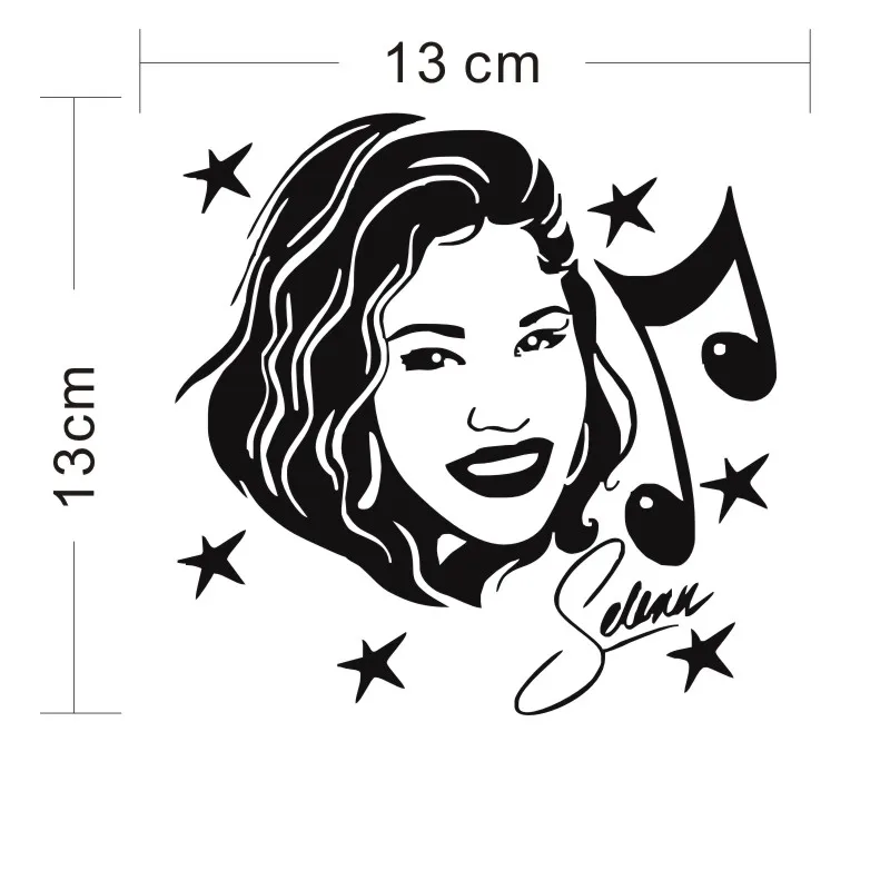 Cunymagos Selena Quintanilla певица актриса музыка модная наклейка на автомобиль креативный