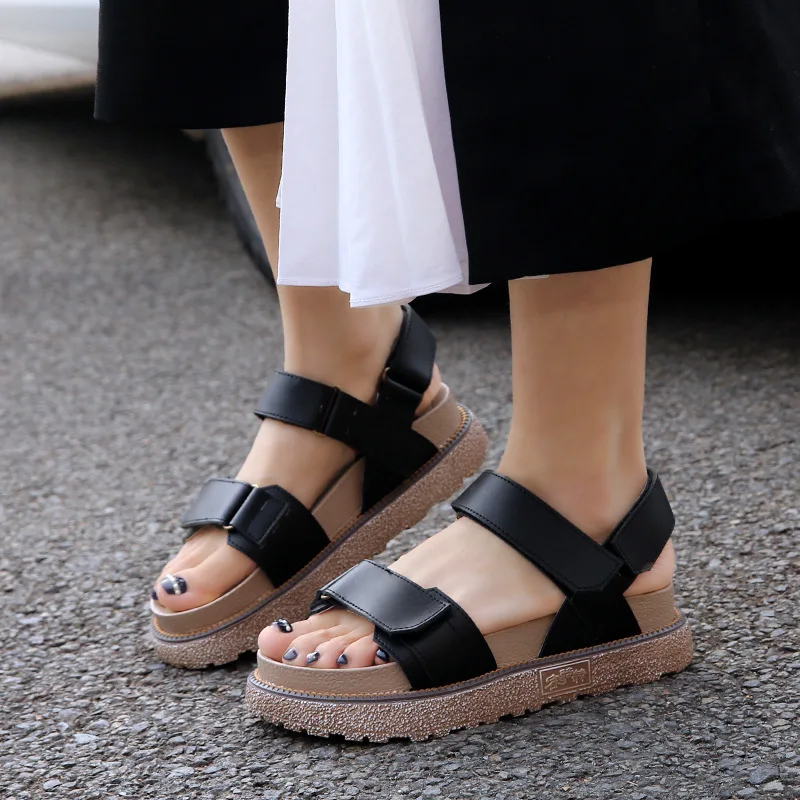 Летние босоножки на платформе повседневная обувь толстой подошве женские