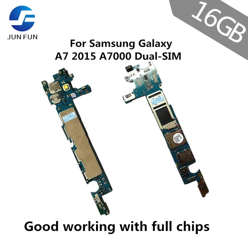 Разблокированная материнская плата JUN FUN 16 Гб для Samsung Galaxy A7 A7000 Dual 4G LTE ОС Android