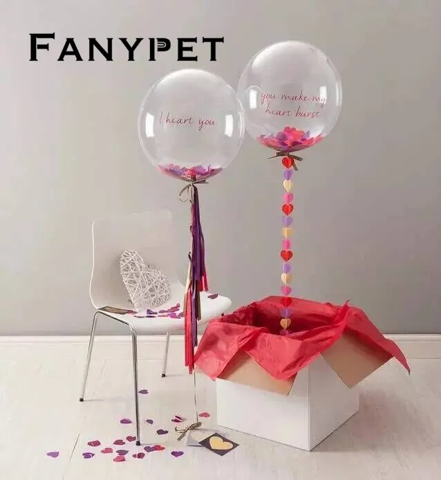 50pcs No wrinkles Clear Bubble Balloons Transparent Helium Wedding Brithday Party Decor Globos Diy Love Valentine's Day | Дом и сад