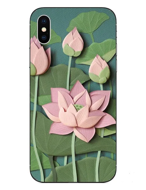 Чехлы для телефонов летние крутые Мультяшные цветочные жесткие Apple iphone X 10 fish