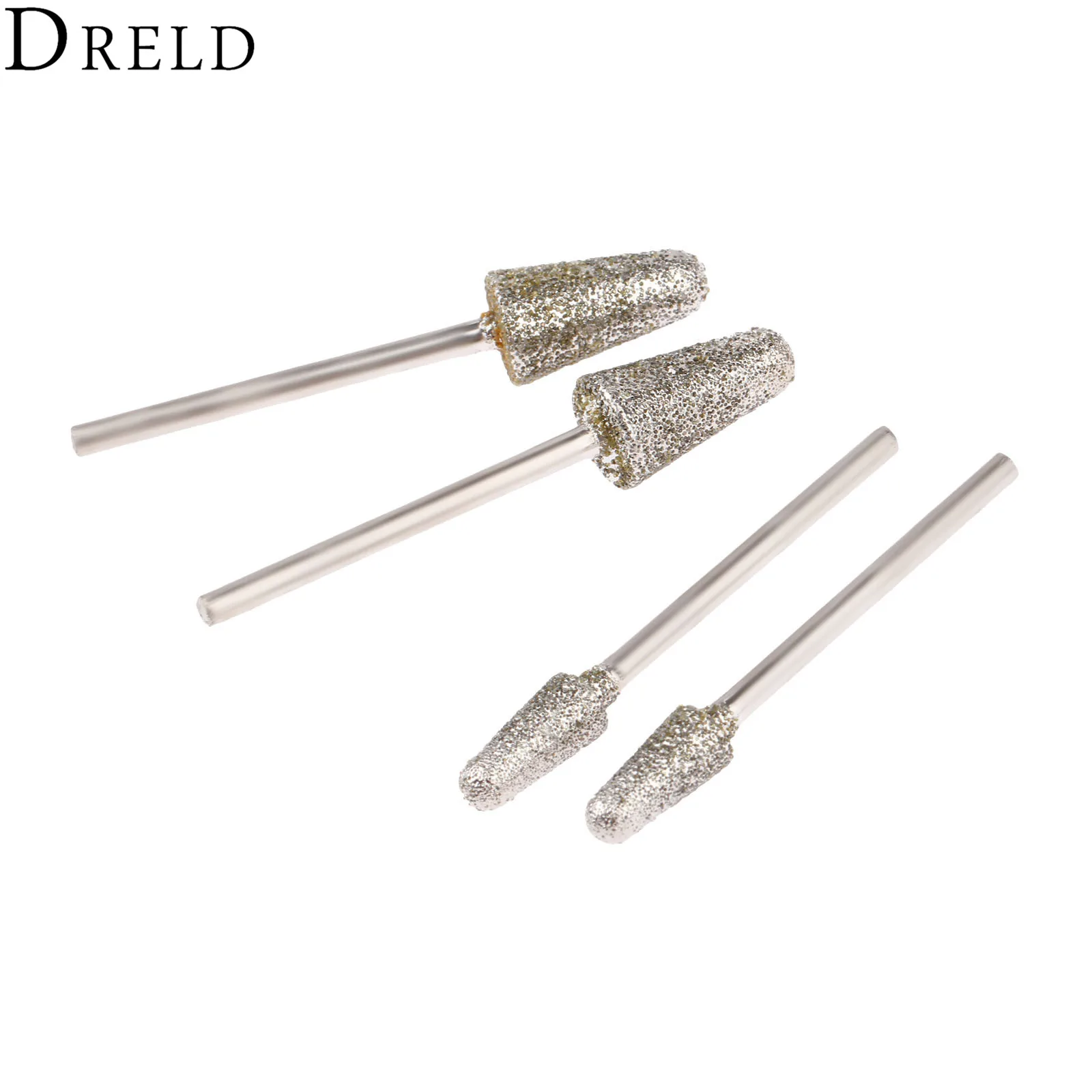 Аксессуары DRELD для Dremel 4 шт. алмазная шлифовальная головка сверла 3 мм хвостовик