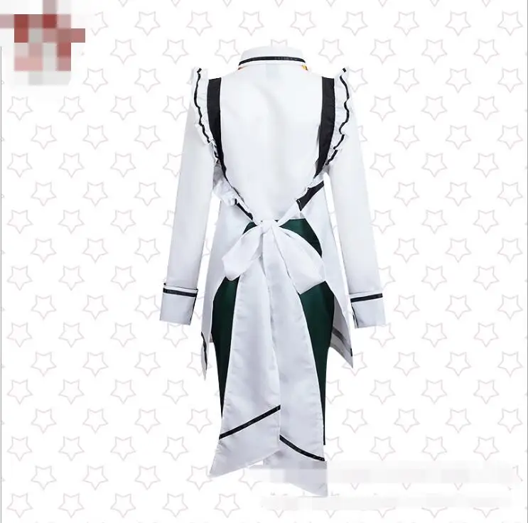 

Anime Young maid cosplay komiya chihiro cos Japanese Halloween Maid uniform costume full set Shirt+tie+pants+apron+headband
