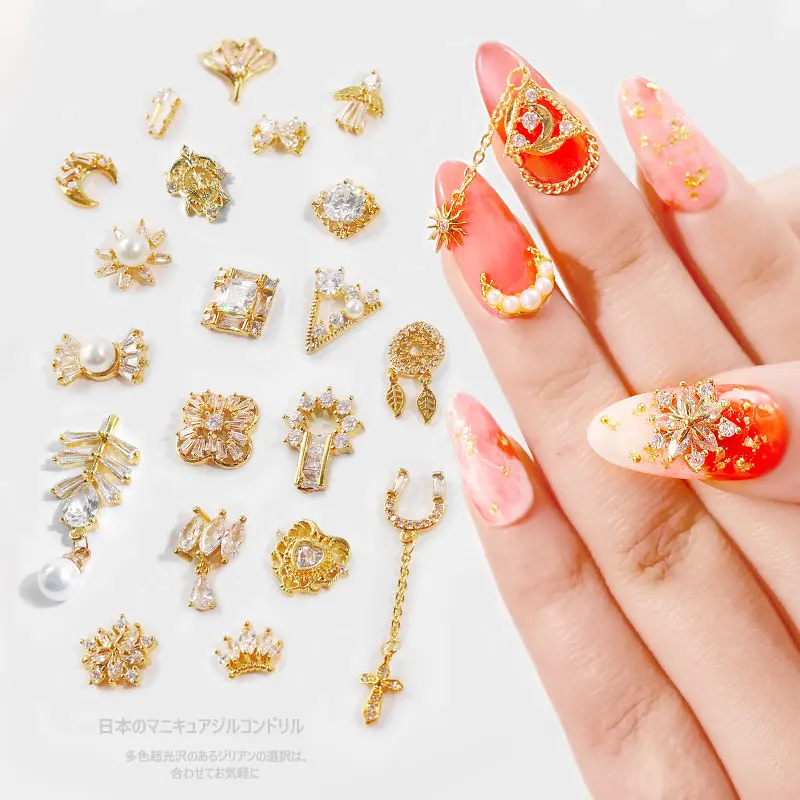 Металлические ювелирные изделия для дизайна ногтей высококачественные