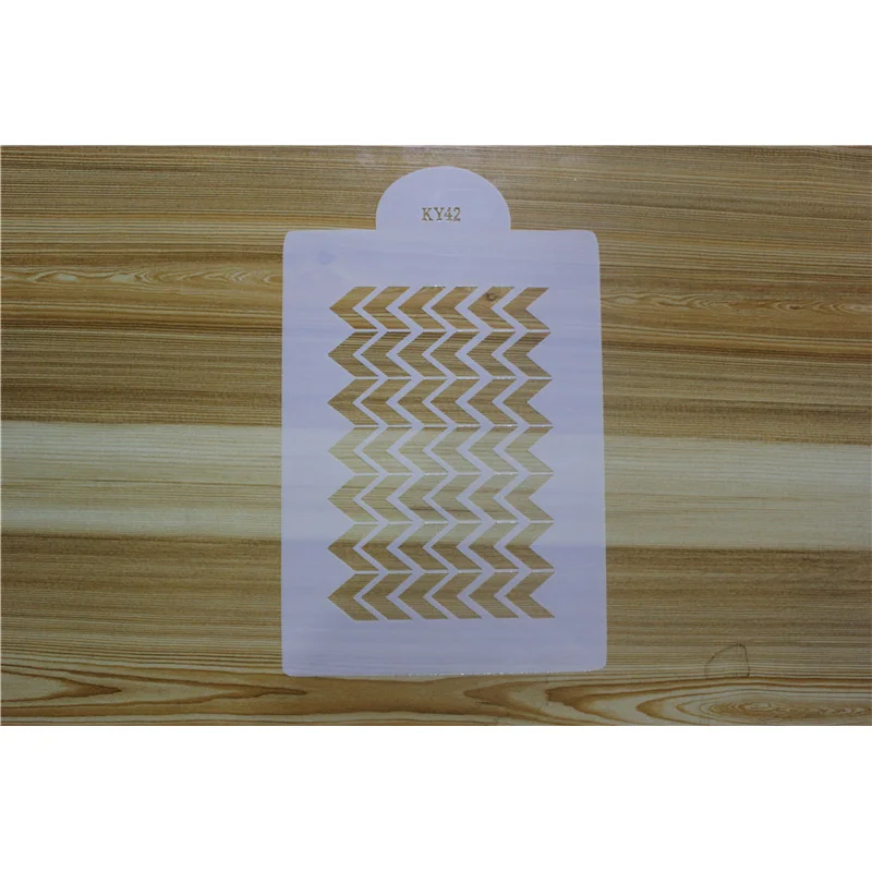 1 шт. волнистые полосы торт шаблон печать трафарет для мастики DIY украшения спрей