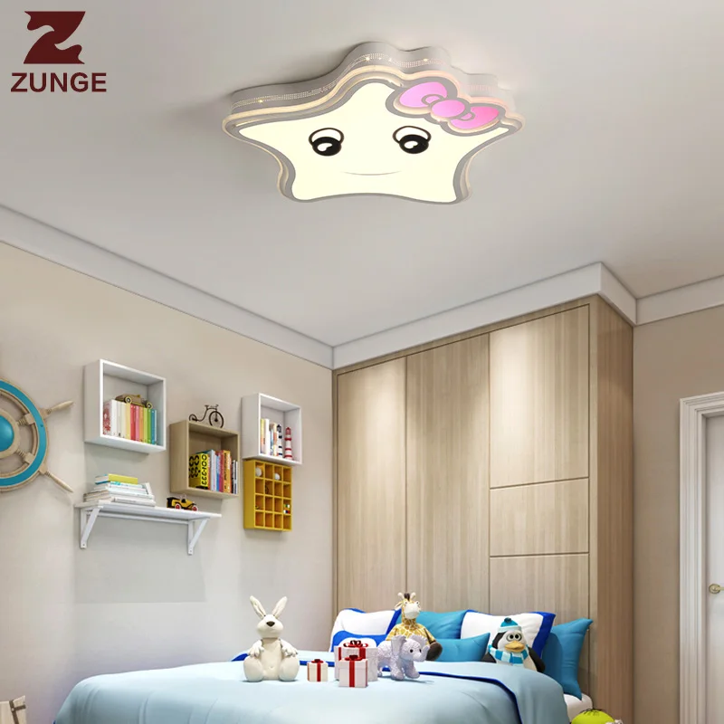 kids bedroom ceiling lamp girls room boy light led star lights child lighting fixtures modem study children ZUNGE | Лампы и освещение