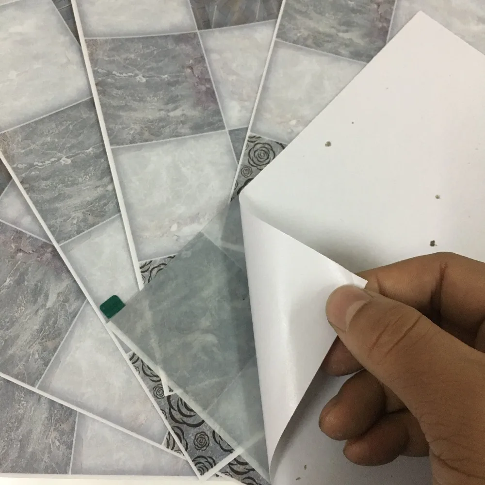 3D эффект геометрии DIY строчка булыжника плитки пол настенные наклейки для кухни ванная комната плитка искусство Фреска линия талии ПВХ настенные наклейки