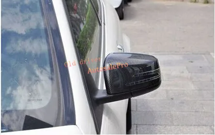 

The texture of the senior Carbon fiber side Door Rearview mirror cover Trim For Mercedes Benz C Class W204 2010 2011 2012 2013