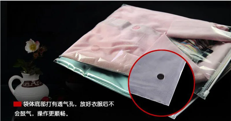 100 шт. прозрачные пакеты на молнии для одежды|bag tiger|bag wetbag sling |