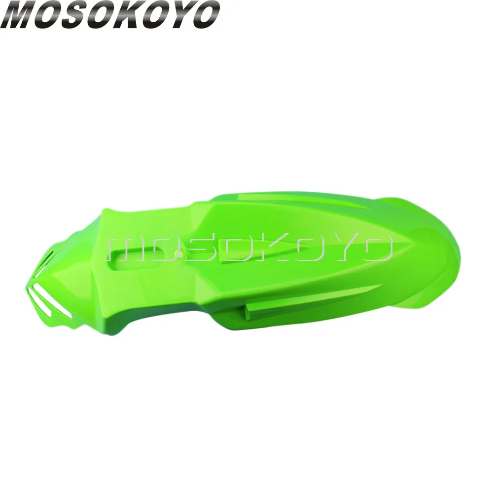 Зеленое переднее крыло мотоцикла EVO для Kawasaki KLX KLR KX 110 150 140L 250 450 грязезащитные