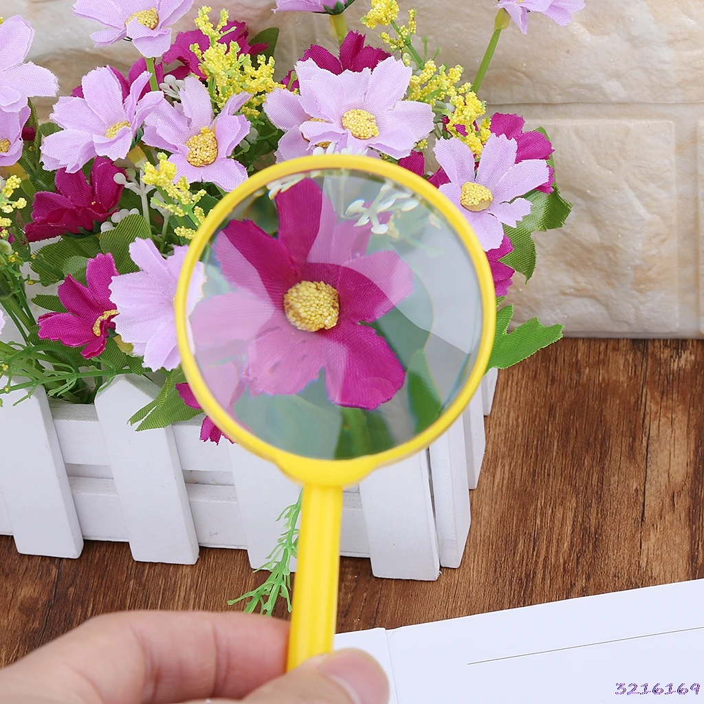 Portable Handheld Magnifier 60mm 3X Magnifying Loupe Reading Glass Lens Kids Toy | Инструменты