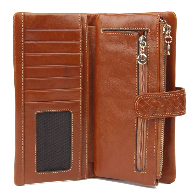 Распродажа 2016 Новинка Для женщин кошельки моды масло воск коровьей чехол из