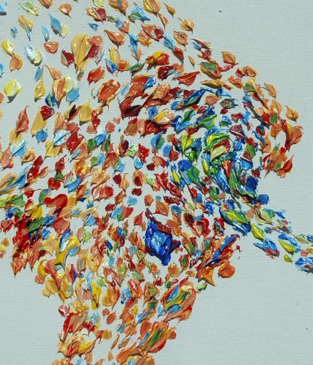 Абстрактная фотография ручная роспись картина маслом на холсте для гостиной