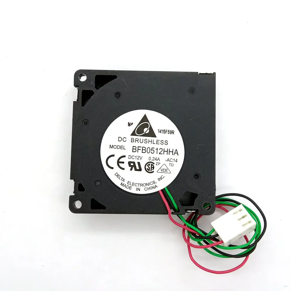 Оригинальный Дельта BFB0512HHA DC12V 0.24A 3 линии компьютера охлаждающий