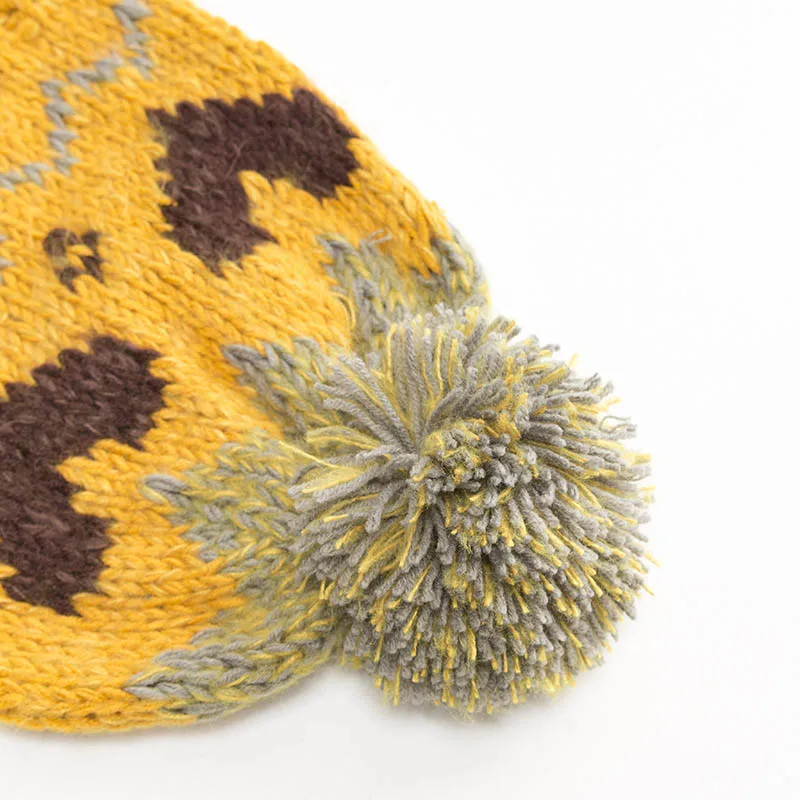 Новинка 2018 года Модная Повседневная зимняя теплая шапка с помпонами теплые