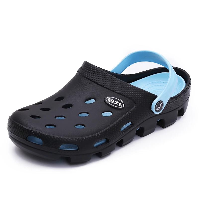 New men sandals hole slippers couple mules and clogs garden shoes for women unisex breathable beach 36-44 BF20 | Обувь