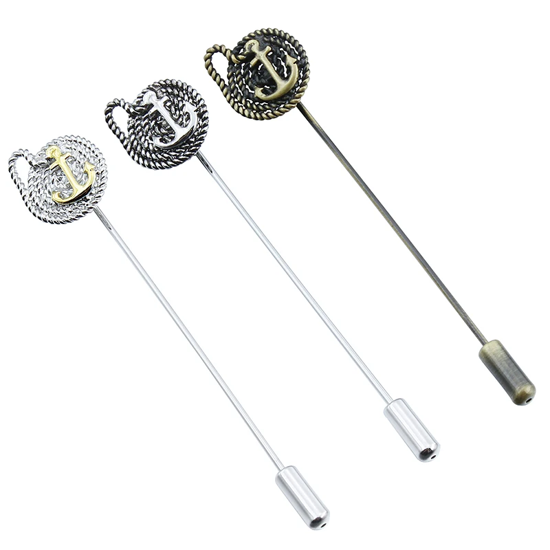 1 розничная продажа броши в форме якоря трех цветов для мужчин и женщин лучший