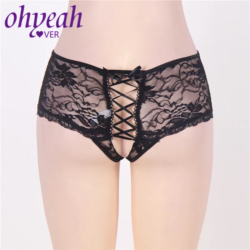Ohyeahlover Женские Трусы средней талии сексуальные стринги Прозрачные стринги 6XL кружевные трусики трусы женское нижнее белье PM5011