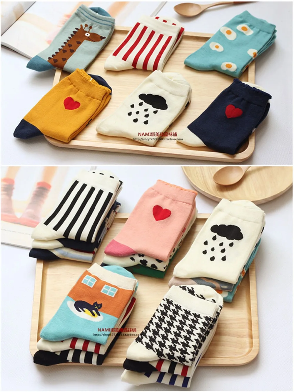 2017 новые носки женские Мультяшные животные рай хлопок креативные calcetines носки|socks