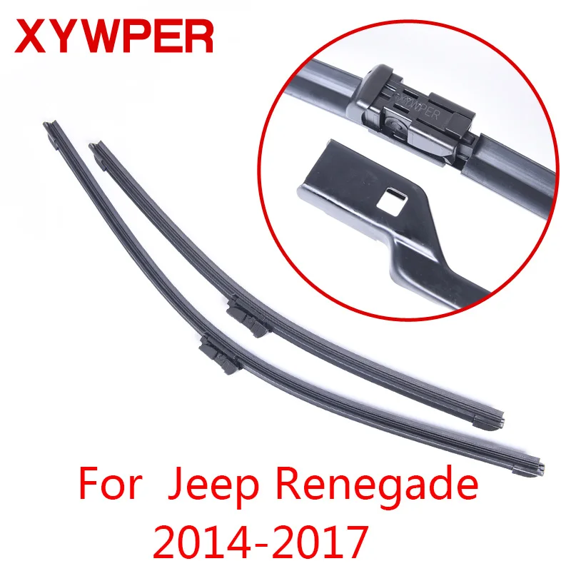 XYWPER стеклоочистителей для Jeep Renegade 2014 2015 2016 2017 2018 автомобильные аксессуары мягкие