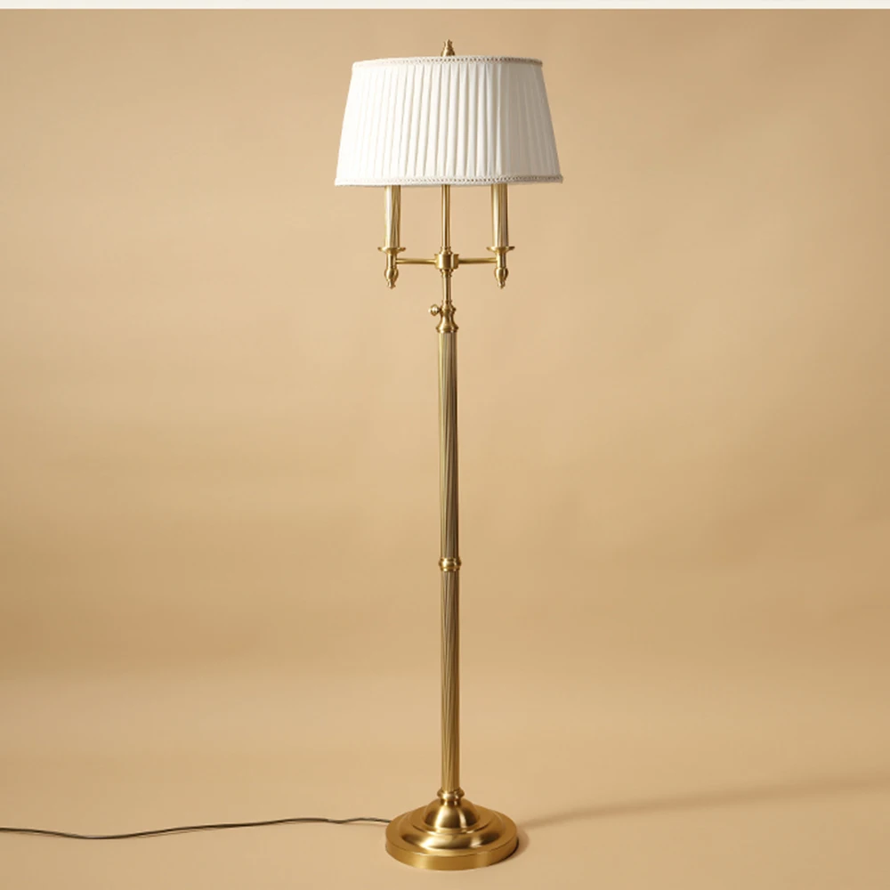 Скандинавская лампа напольные светодиодные светильники чистая медь лампы для