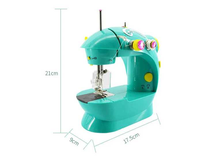 Веселый магазин электрическая маленькая портативная Маленькая детская швейная машина для девочек