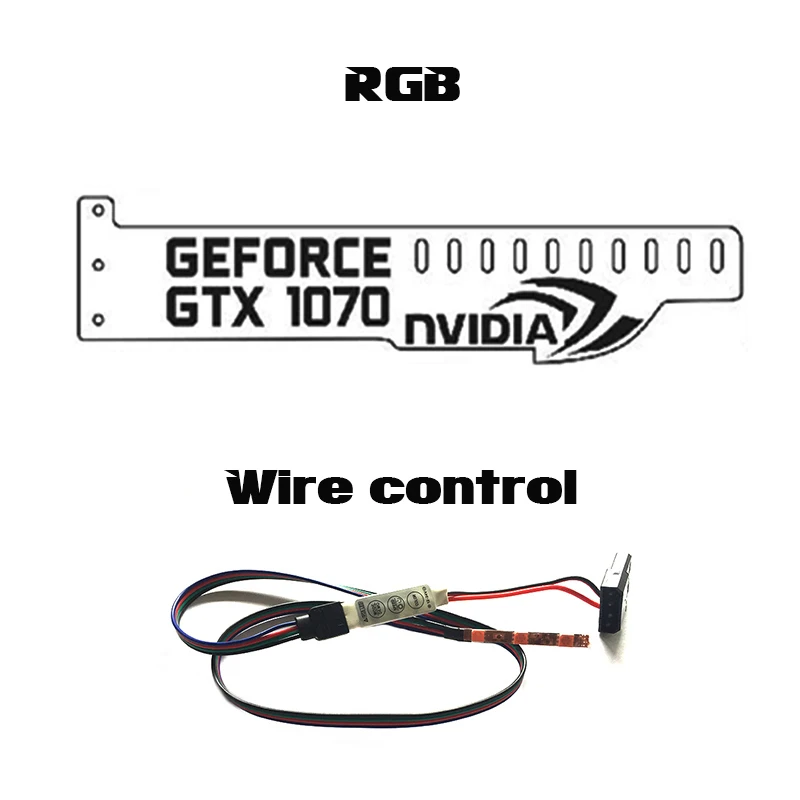 RGB Controlle GeForce GTX 1070 NVIDIA подсветкой компьютер основной коробки Видеокарты Поддержка