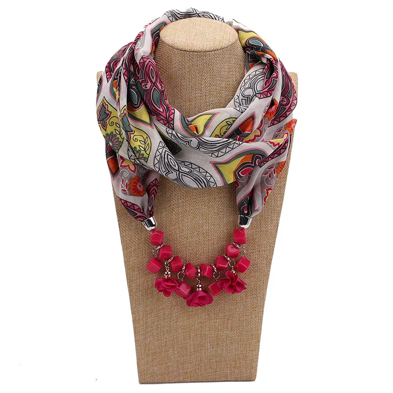 RUNMEIFA сплав ожерелье драгоценность шаль Национальный Ветер шифон женская шея